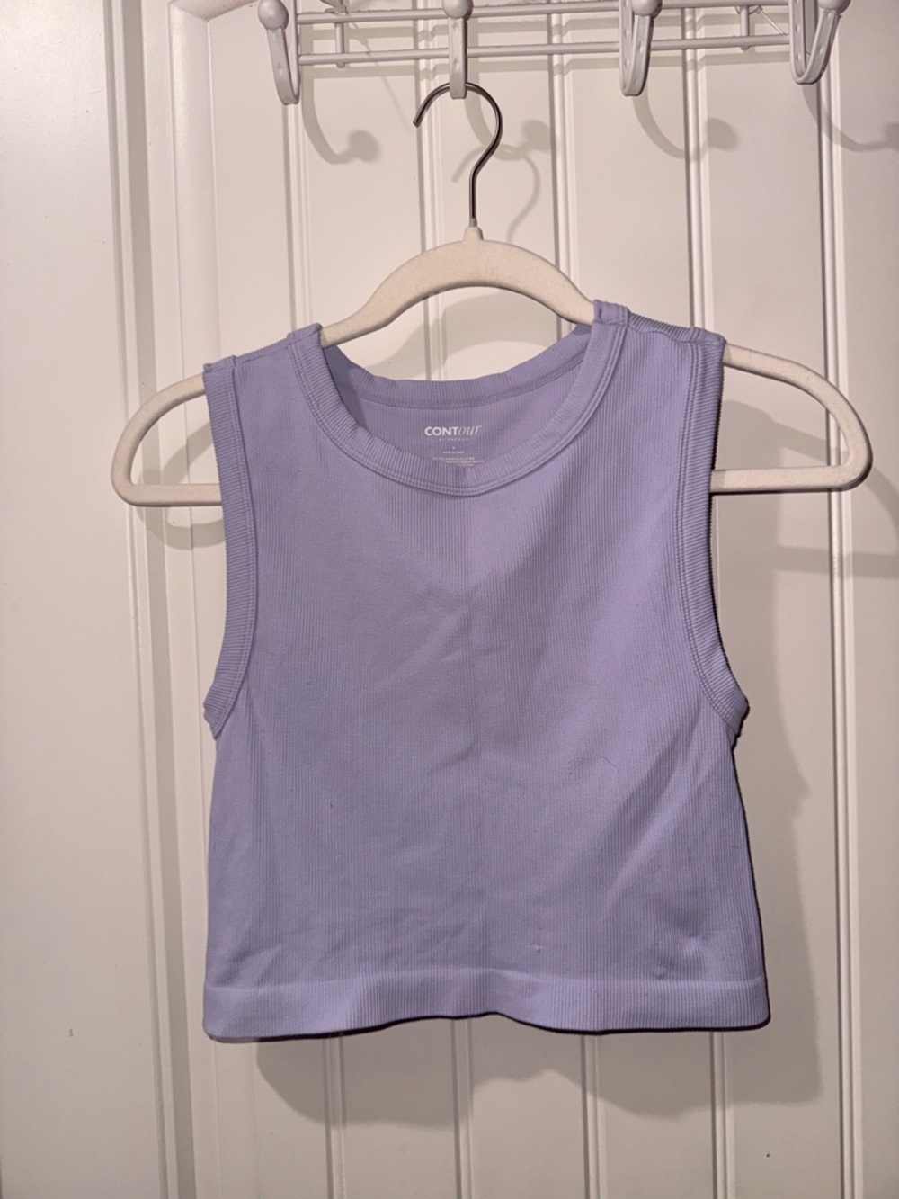 PacSun Contour Lilac Ribbed Crew Tank